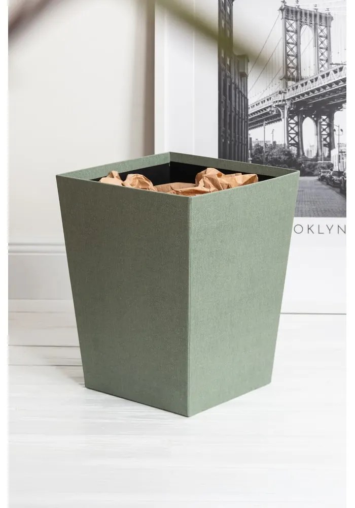 Odpadkový kôš zelenomodrý Sofia Canvas Paper Laminate – Bigso