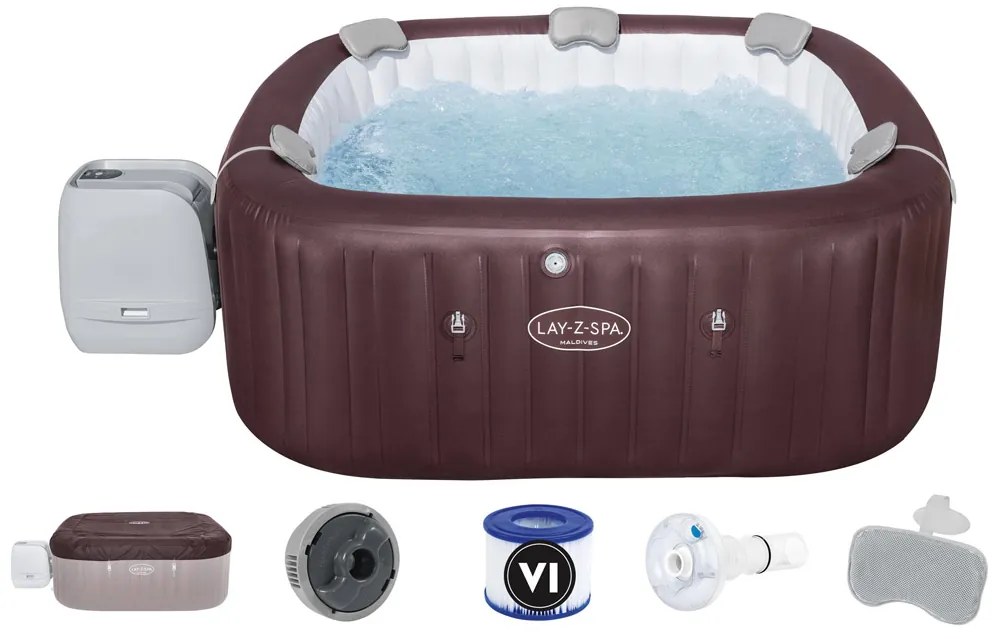 Vírivka Lay-z-Spa Maldives Pro7 2025 jacuzzi WiFi app LED pre 5-7 osôb Bestway 6001U