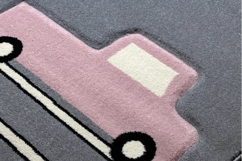 Dywany Łuszczów Detský kusový koberec Petit Toys cars grey - 160x220 cm