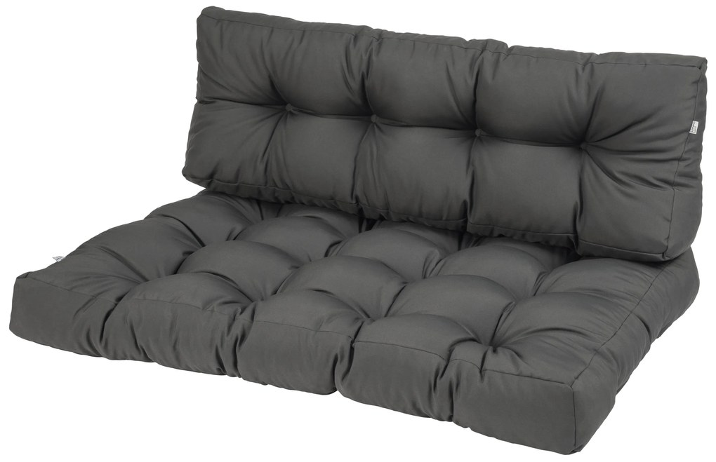 Livarno home Súprava podložky na sedenie a operadla na europalety (antracitová)  (100388199)