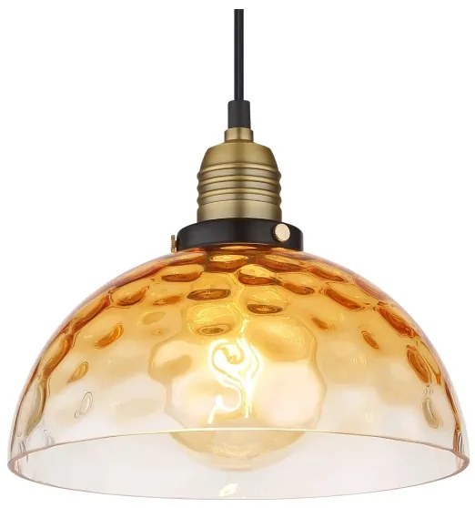 Globo 15786H1 - Luster na lanku SALVY 1xE27/60W/230V pr. 25 cm oranžová