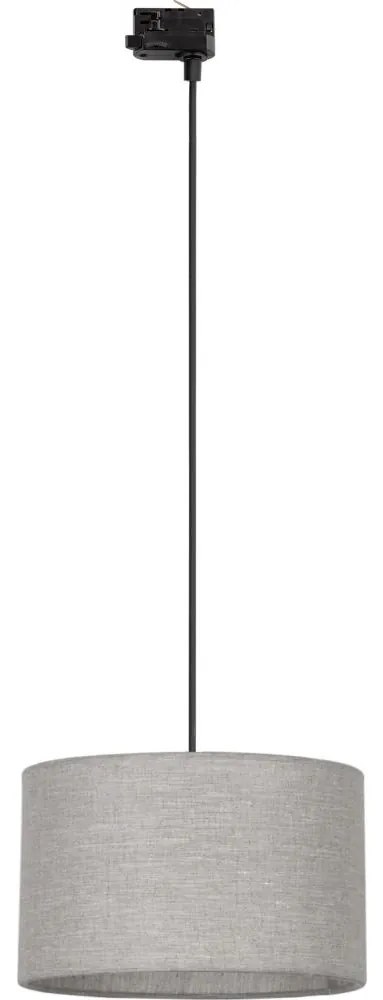 Luster na lanku 3-fáz. lišto. systému TRACER 1xE27/15W/230V pr. 38 cm čierna/šedá