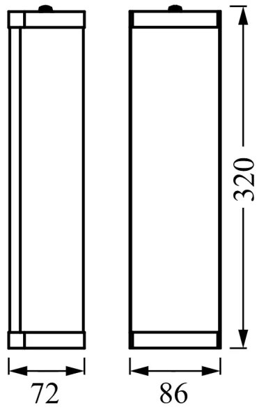 Osram - Kúpeľňové nástenné svietidlo BATHROOM CLASSIC 2xE14/12W/230V IP44