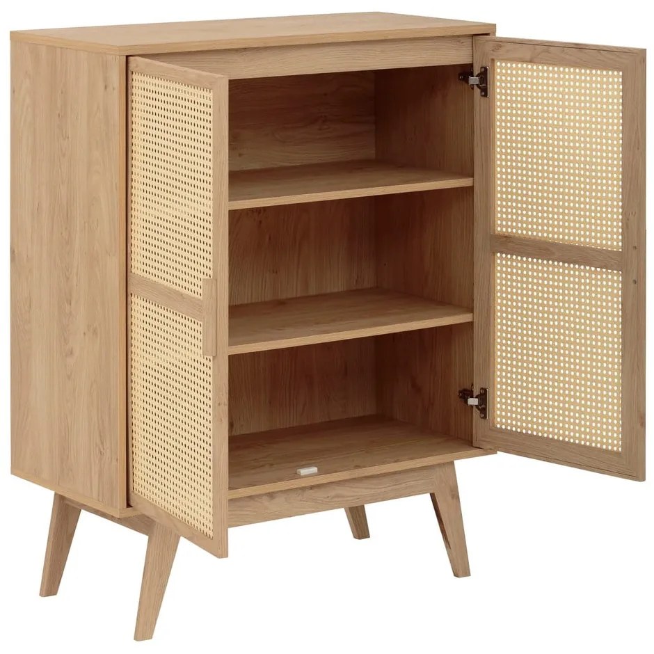 Skrinka v dekore duba v prírodnej farbe 87x110 cm Bridget – Støraa