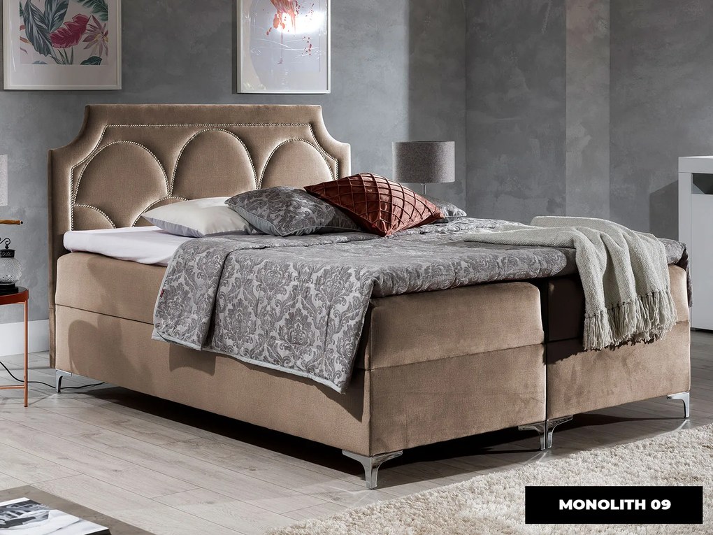 PROXIMA.store - Kontinentálna boxspring posteľ CHARLENE ROZMER: 120 x 200 cm