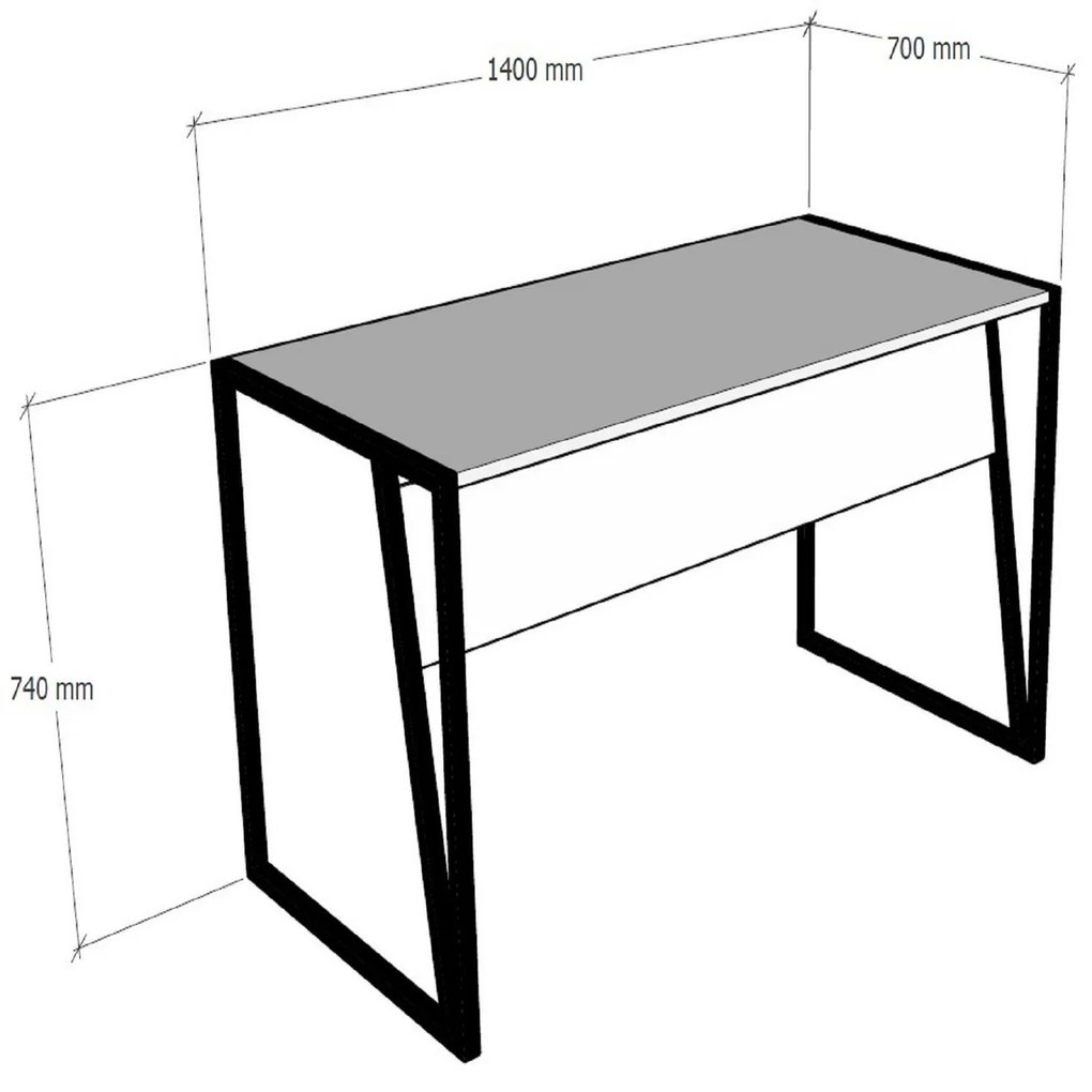 Písací stôl KEMER orech