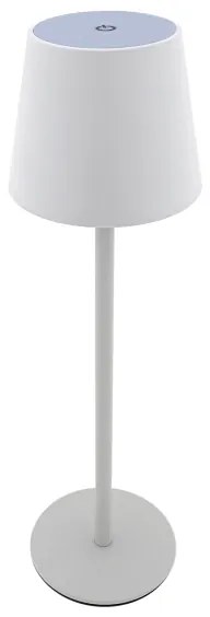 LED dotyková stolná lampa stmievateľná 5W/5V USB 1200 mAh biela