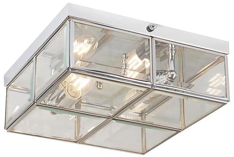 Searchlight 6769-26CC - Stropné svietidlo FLUSH 2xE14/40W/230V chróm