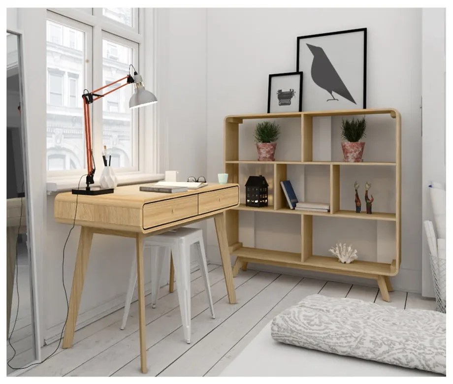 Pracovný stôl v dekore duba 50x120 cm Cassie - Støraa