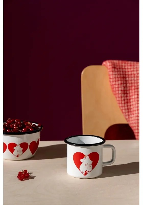 Hrnček Moomin Heart 0,37l, smalt