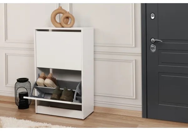 Skrinka na topánky 84x51 cm biela