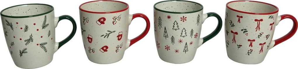 XXXLutz SADA HRNČEKOV NA KÁVU  4-dielne X-Mas - Vianočné dekorácie - 0071420107