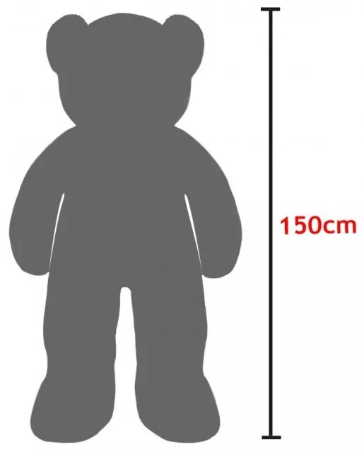 InternetovaZahrada Plyšový medveď 150 cm - biely