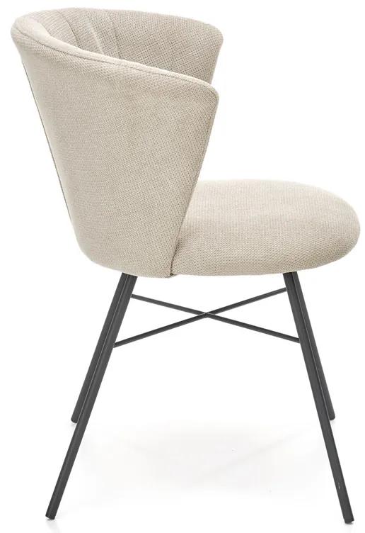Jedálenská stolička K459 - béžová / čierna