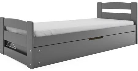 Detská posteľ ERNIE 200x90 cm Sivá
