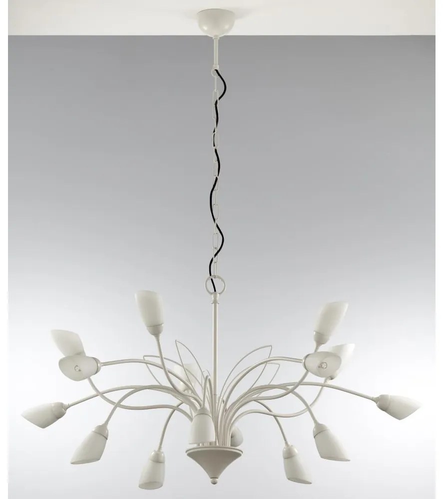 Jupiter 2062 - Luster na reťazi GLORIOSA 15xG9/14W/230V krémový