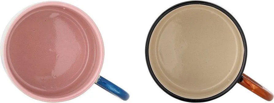 Čierne/béžové keramické hrnčeky v súprave 2 ks 300 ml Maricala – Bloomingville