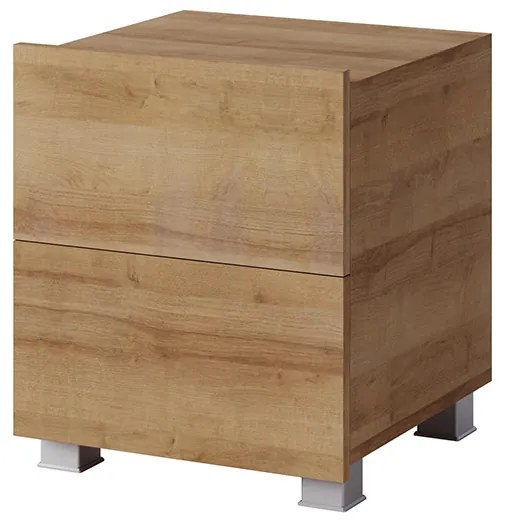 Nočný stolík Calabria (dub zlatý + dub zlatý). Akcia -17%. Vlastná spoľahlivá doprava až k Vám domov. 1051555