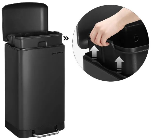 Odpadkový kôš 30 l LTB01BK