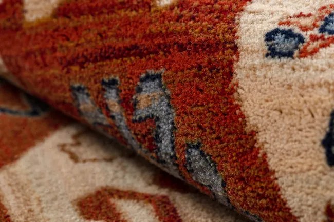 Koberec KESHAN, strapce 1250/53565 béžový / terakota