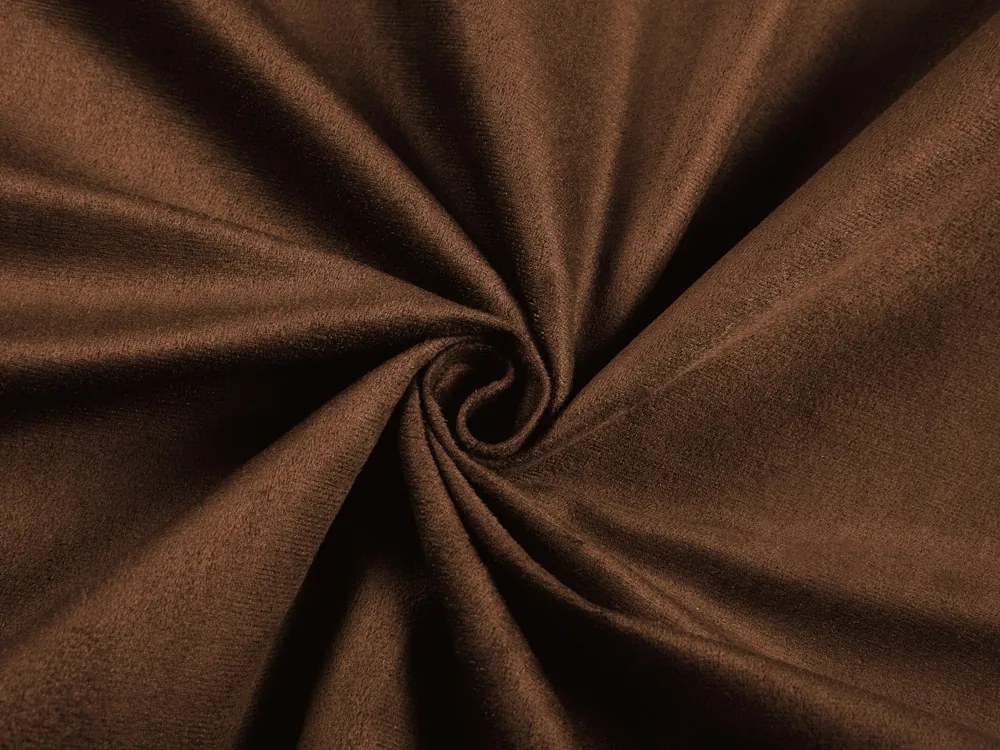 Biante Okrúhly obrus/imitácia brúsenej kože Alcantara ALC-013 Hnedý Ø 140 cm