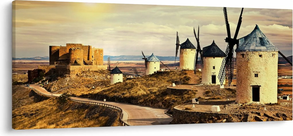 Obraz - Veterné mlyny (120x50 cm)
