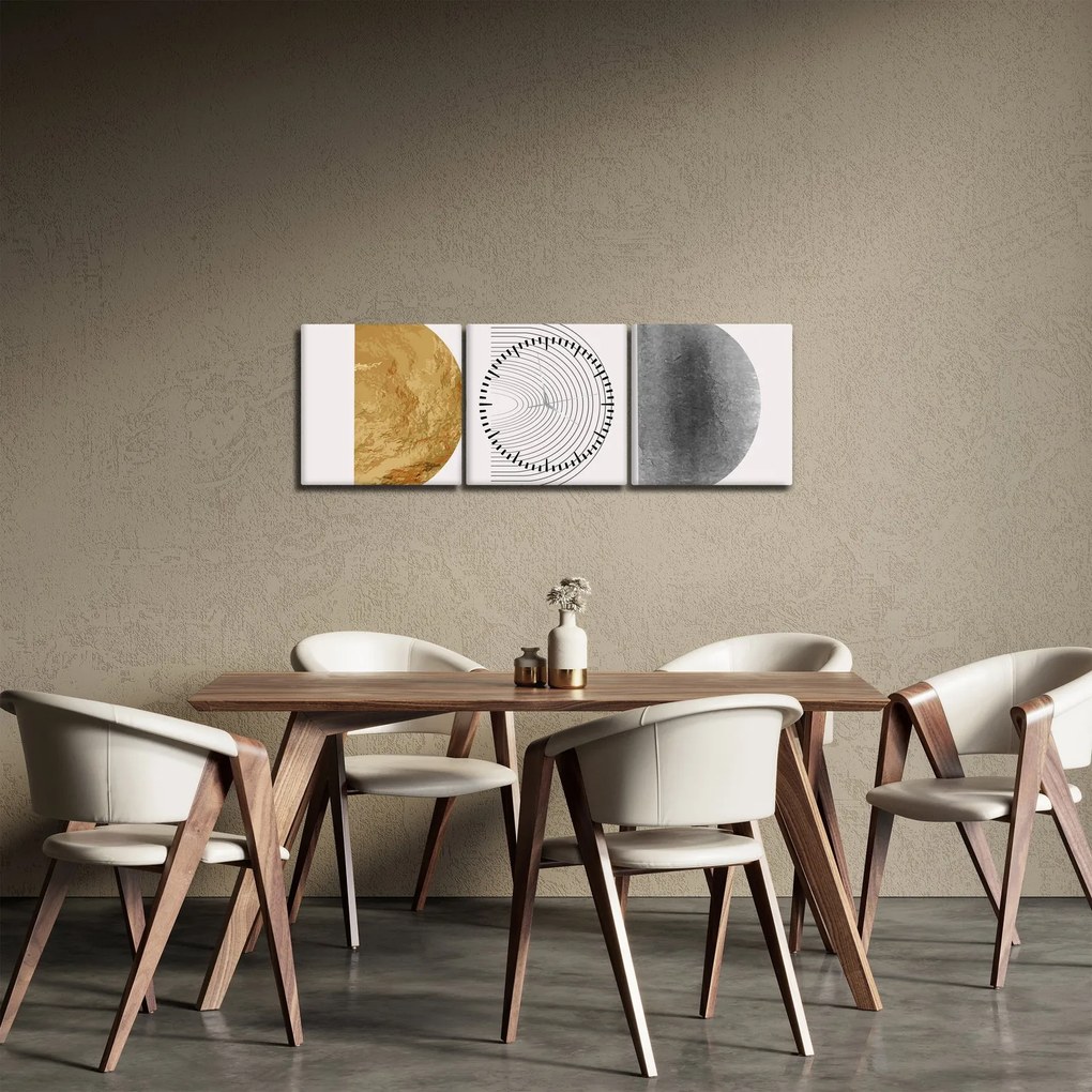Obraz - Rustic Arches N⁰3 (s hodinami) (90x30 cm)