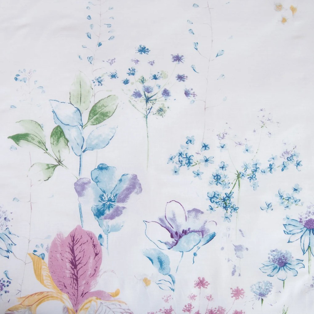 BAVLNENÉ OBLIEČKY COTTONLOVE 180X200 CM, 2KS 70X80 CM KVETY