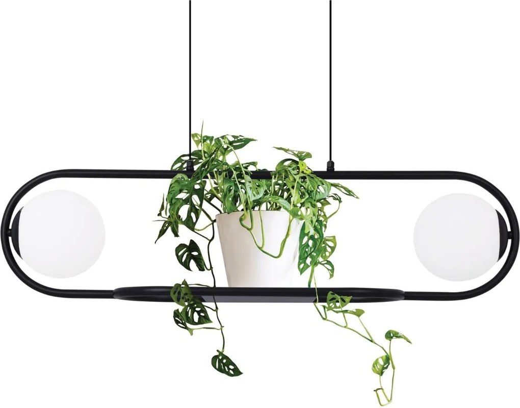Závesná lampa s kvetináčom Finestra K-4961