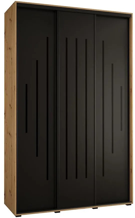 Skriňa 45 Canaris 12 160 artisan/čierna/čierna