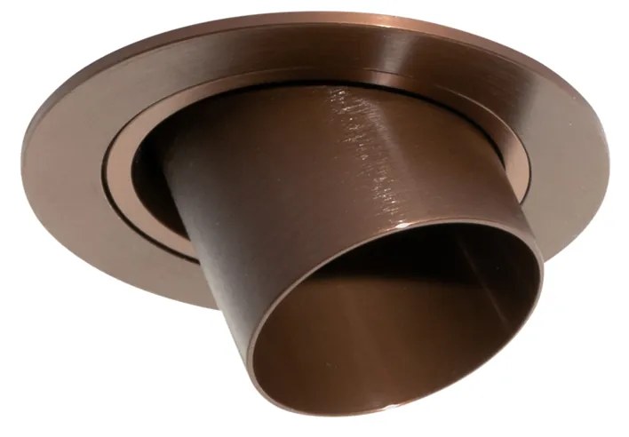 Moderné zabudované bodové svetlo tmavá bronz GU10 35 mm okrúhle sklopné - Installa