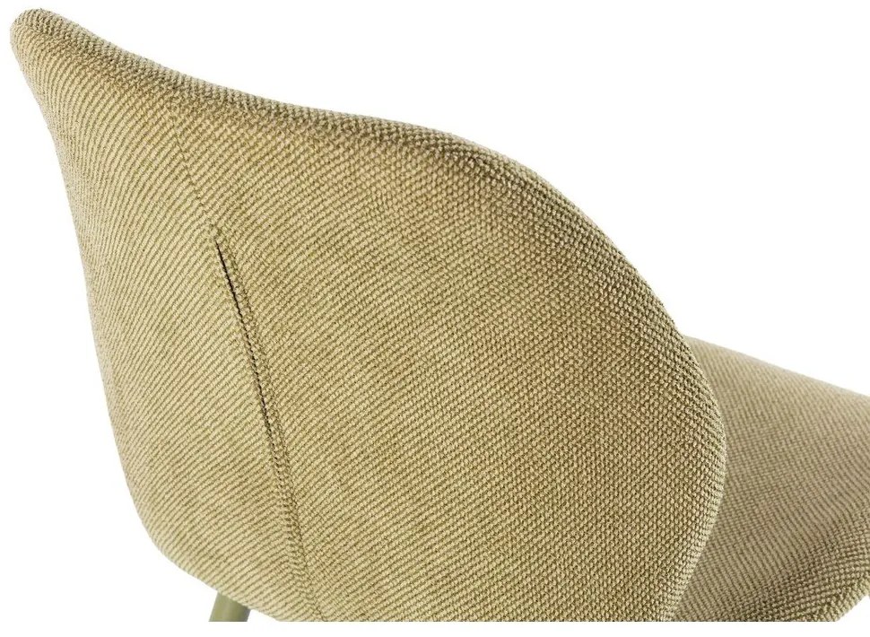 Zelené čalúnené jedálenské stoličky v súprave 4 ks Ansu – Marckeric