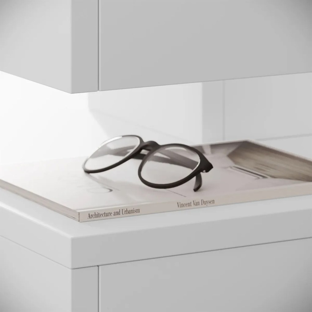 KONFERENČNÝ STOLÍK ESME S OTOČNOU PRACOVNOU DOSKOU BIELY