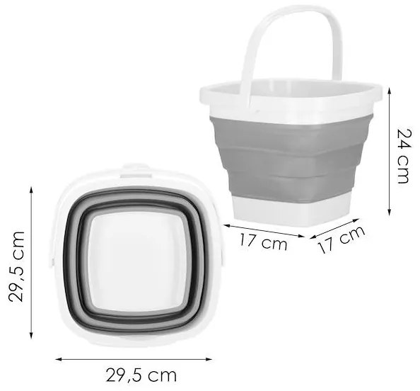 Silikónové vedierko 10 l SPRINGOS HA5099