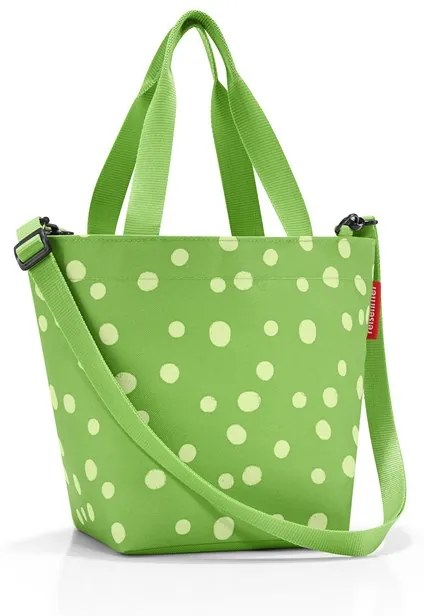 Taška / kabelka SHOPPER XS spots green, Reisenthel, polyester vodeodolný, 31x21x16 cm, ZR5039