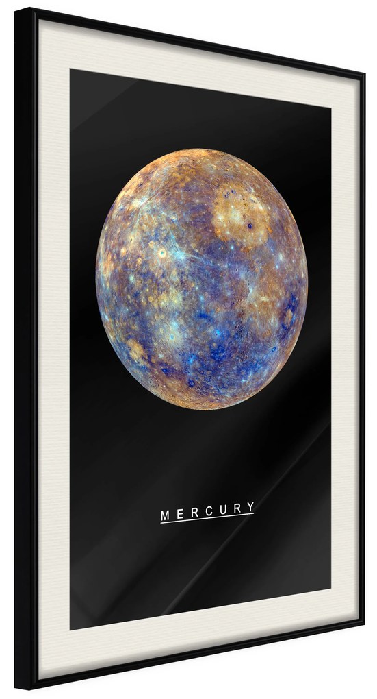 Artgeist Plagát - Mercury [Poster] Veľkosť: 30x45, Verzia: Čierny rám s passe-partout