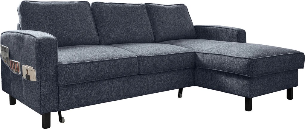 XXXLutz ROHOVÁ SEDAČKA, textil, tmavomodrá MID.YOU - Sedačky - 001454003210