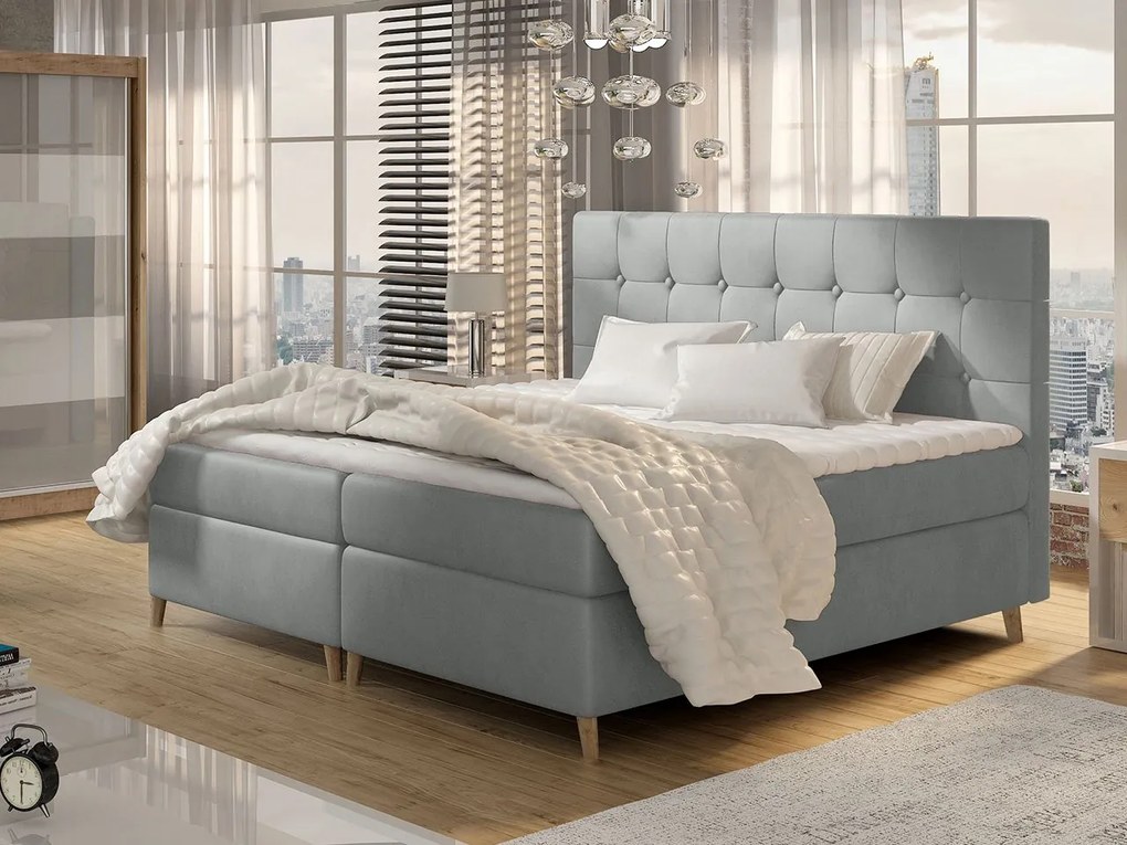 Kontinentálna posteľ Crete, Rozmer postele: 160x200, Dostupné poťahy: Magic Velvet 2215