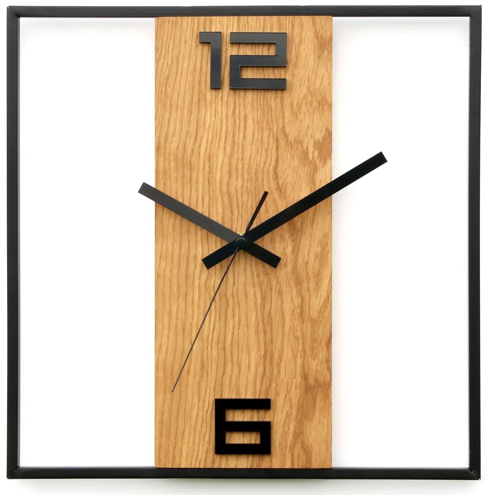 Nástěnné hodiny Arabic Ramka 33 cm hnědé/černé
