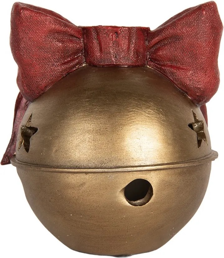 Bronzový antik svietnik rolnička na úzku sviečku - 13*12*13 cm