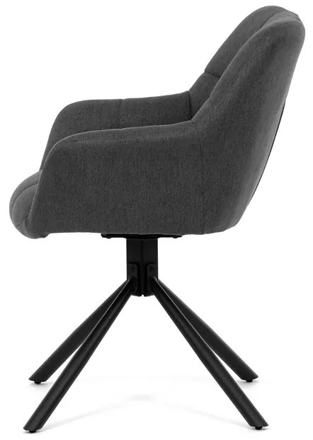 Autronic BONTEC Jedálenská stolička, sivá, látka, HC-532 GREY2 Farba: Šedá