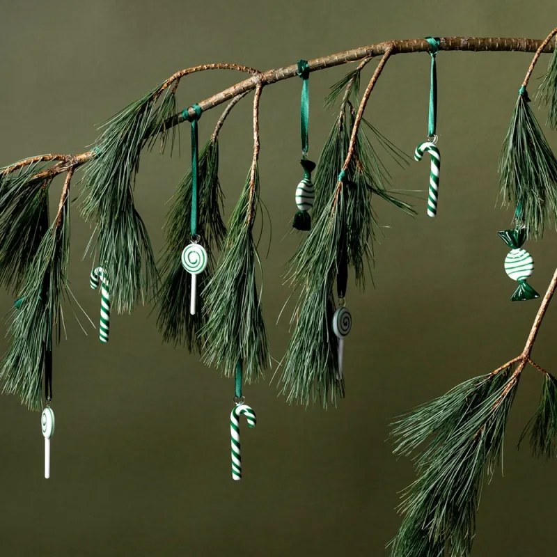 Vianočné ozdoby Sweets 3ks, zelené