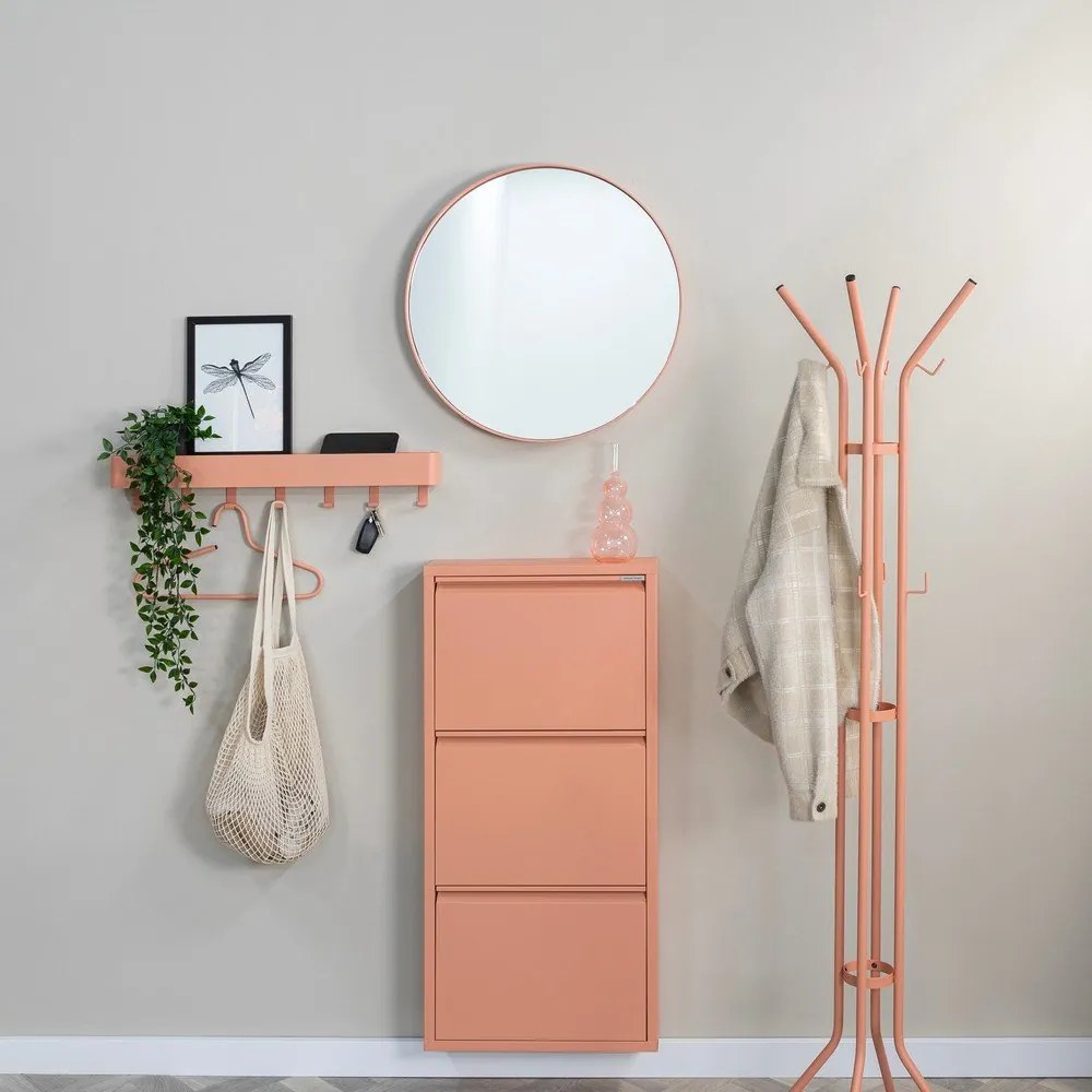 Kovový vešiak v lososovej farbe ø 40x170 cm Jessy – Spinder Design