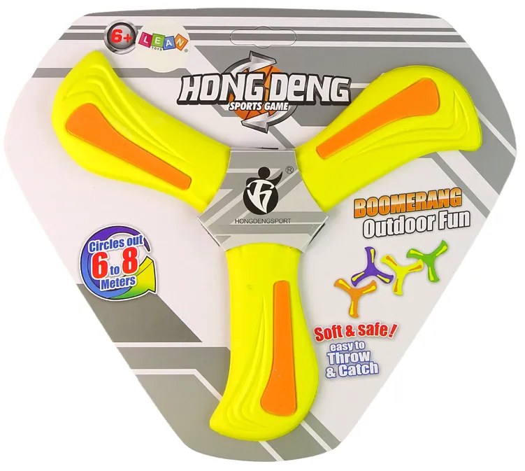 Lean Toys Detský Bumrang žltý