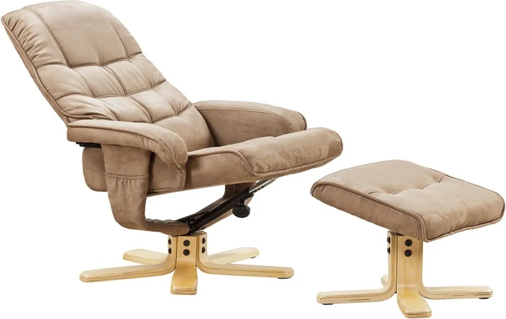 Sconto Relaxačné kreslo s taburetom DIKSON