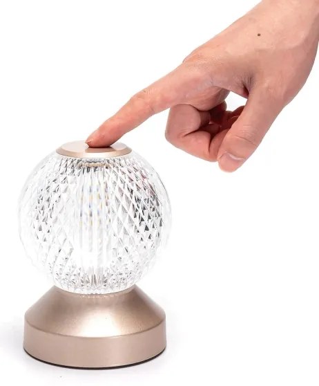 Aigostar-LED RGB Stmievateľná nabíjacia stolná lampa LED/1W/5V 1800mAh 13,5cm + DO