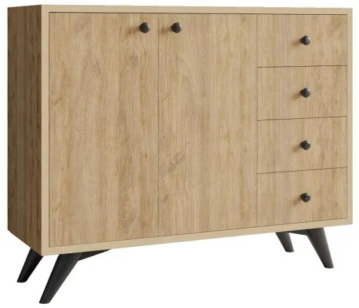 Komoda WAGA 82x100 cm hnedá