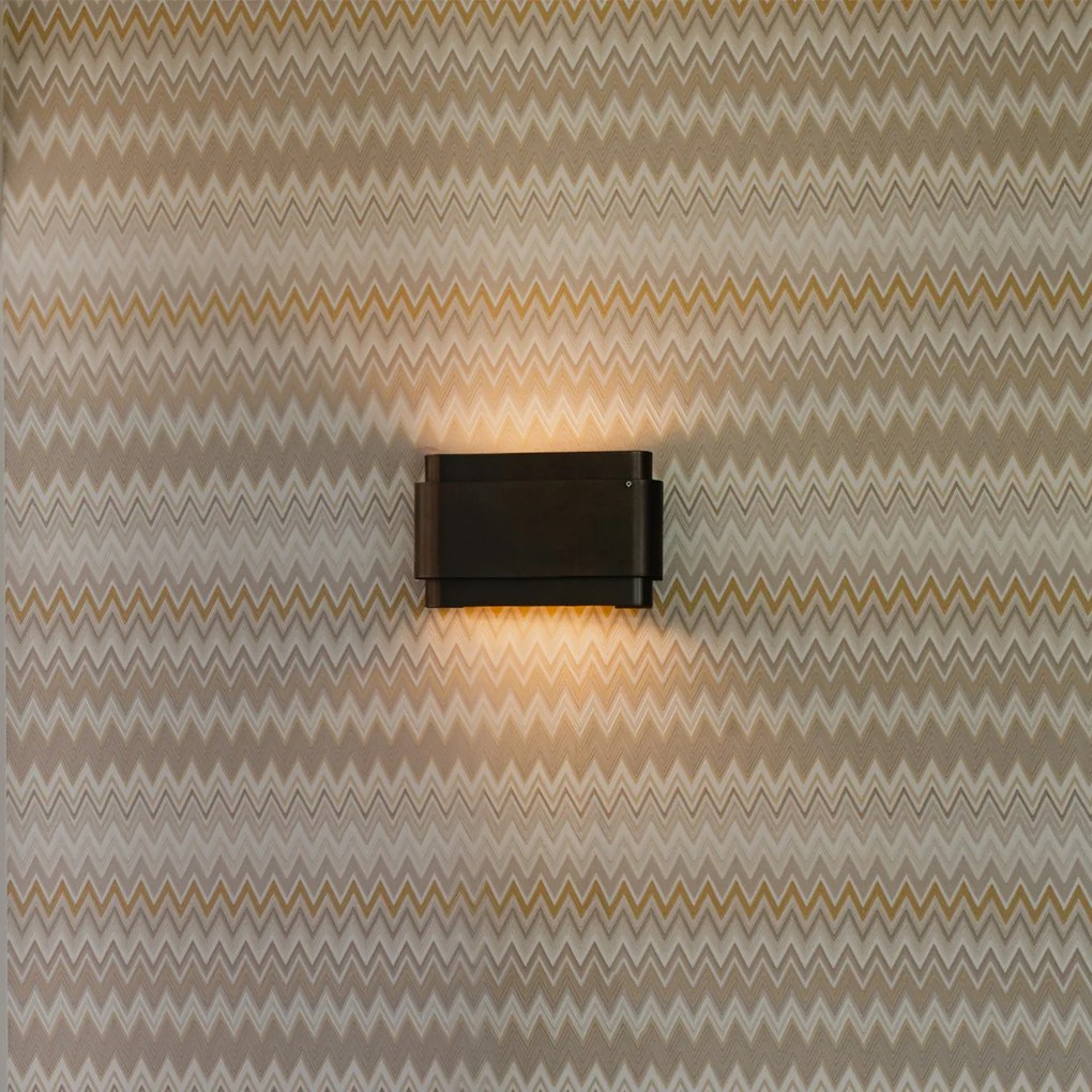 Priemyselná nástenná lampa tmavo bronzová 2-svetlá - Coen