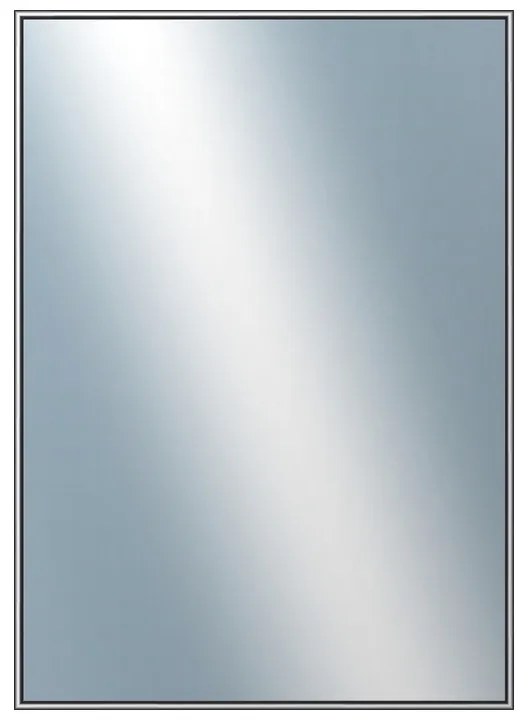 DANTIK - Zrkadlo v rámu, rozmer s rámom 50x70 cm z lišty Hliník šedá (7002006)