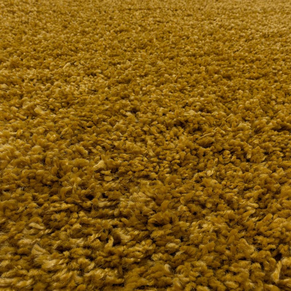 Ayyildiz Kusový koberec SYDNEY 3000, Okrúhly, Zlatá Rozmer koberca: 160 cm KRUH